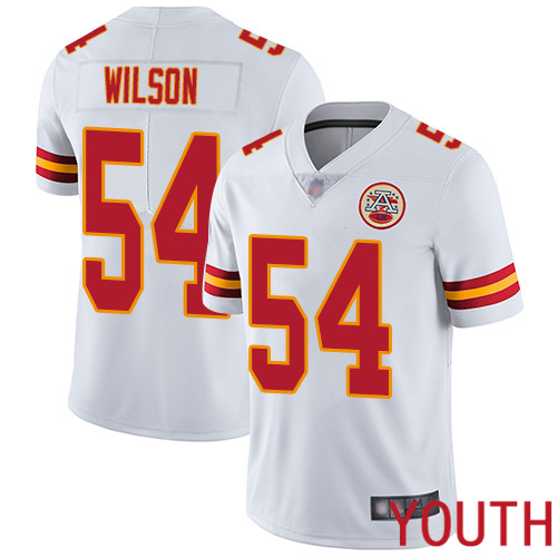 Youth Kansas City Chiefs #54 Wilson Damien White Vapor Untouchable Limited Player Nike NFL Jersey